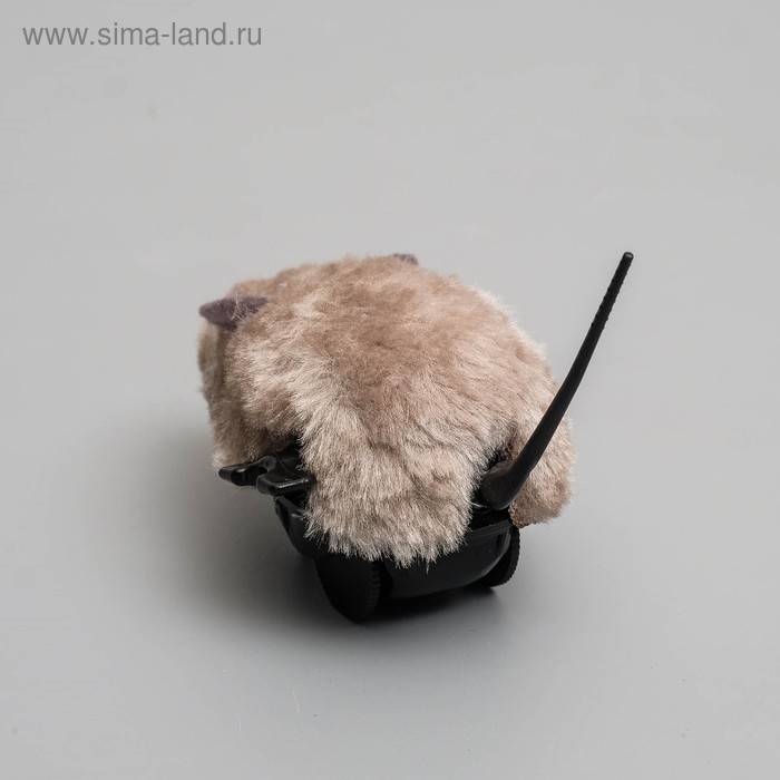 Мышь заводная меховая малая, 8,5 см, серая Мышь заводная меховая малая, 8,5 см, серая