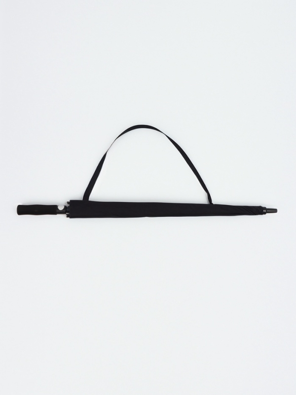 Зонт-трость п/авт R60/70 8сп эпонж В/У ОДНОТОН прямая ручка поролон черный пакет Зонт-трость п/авт R60/70 8сп эпонж В/У ОДНОТОН прямая ручка поролон черный пакет