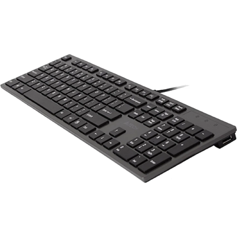 Клавиатура A4 KV-300H серый/черный USB slim