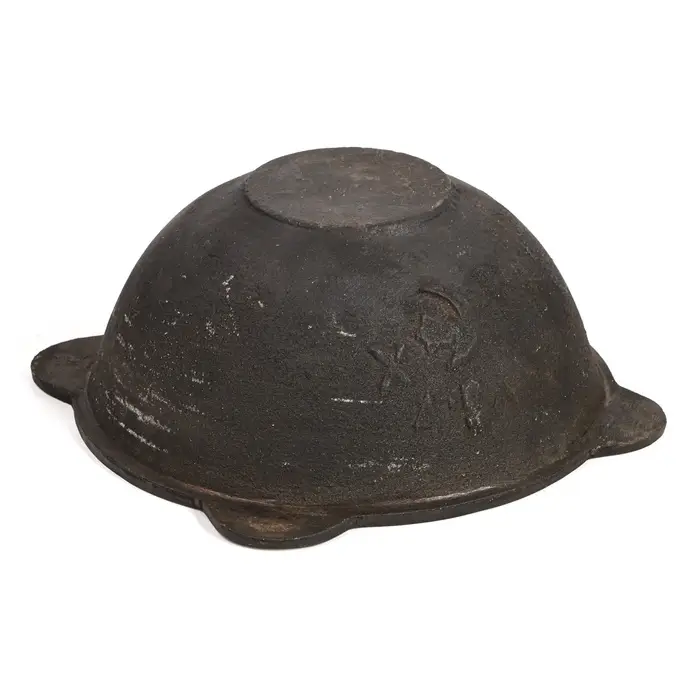 Казан, 4.5 л, плоское дно, алюминиевая крышка, чугун