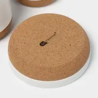 Набор для ванной SAVANNA &laquo;Пробка&raquo;, 3 предмета, дозатор для мыла, стакан, мыльница