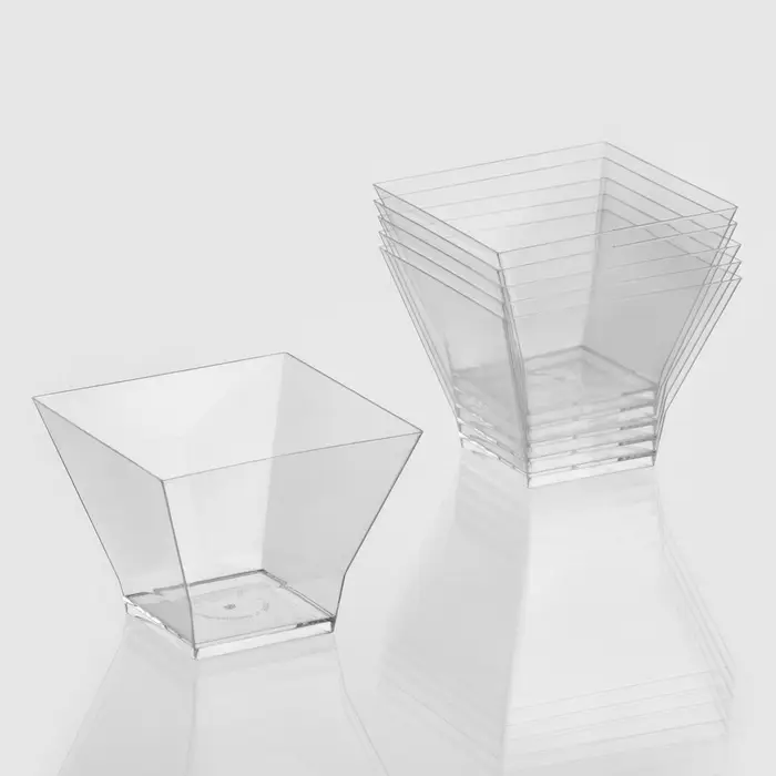 Форма одноразовая для фуршета, чашка &laquo;Средняя пагода&raquo;, 200 мл, пластик, прозрачная