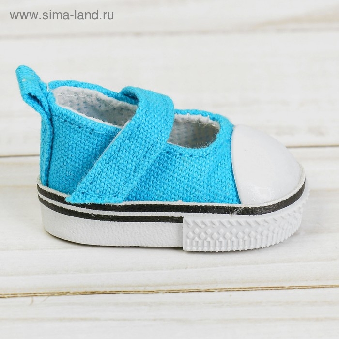 Полукеды для кукол, длина подошвы 5 см, цвет бирюзовый