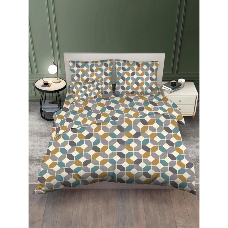 Постельное белье 1,5сп набивн. бязь 140г/м2 (нав.70х70 1 шт.), микс