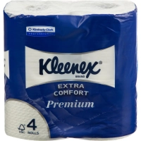 Бумага туалетная Kleenex PremiumExtraComfort 4сл 19,2 м белая 24рул/уп 8484