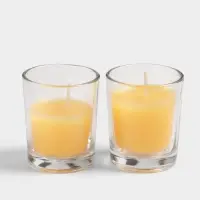 Свечи в стакане DAZZLE CANDLE 70 г, набор 2 шт., лимон