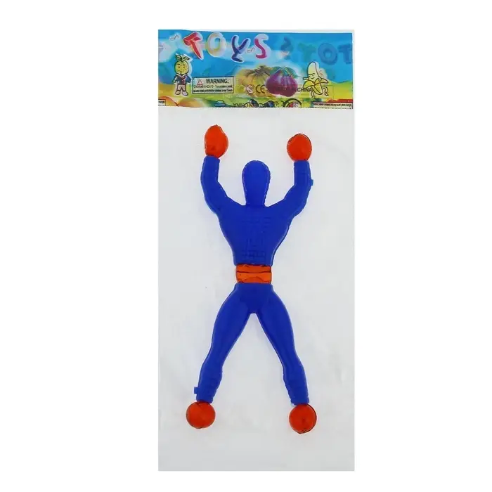 Липучка «Человек», сползает по стеклу, цвета МИКС Липучка «Человек», сползает по стеклу, цвета МИКС