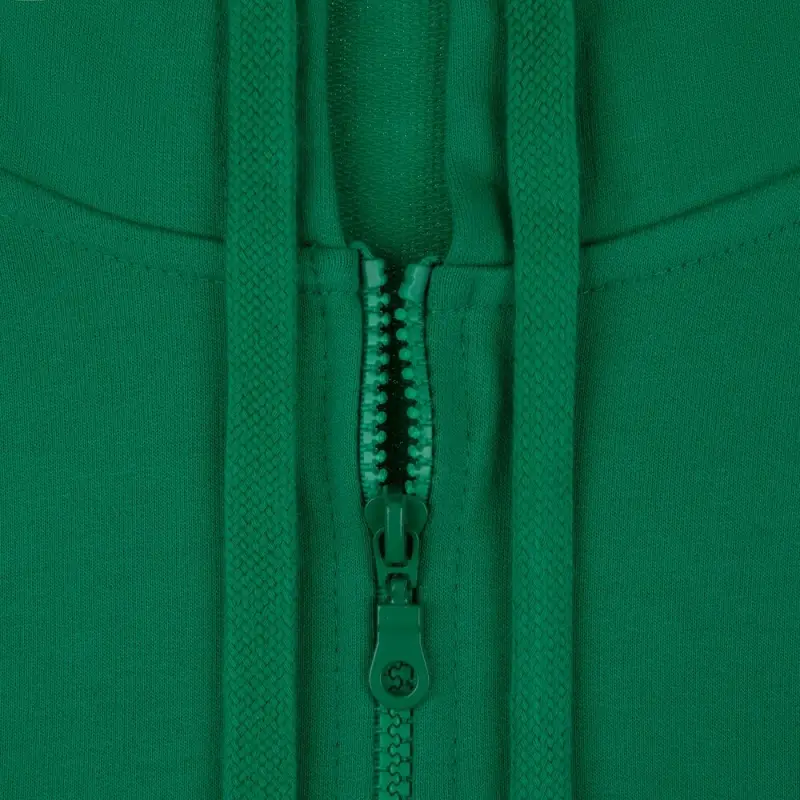 Толстовка на молнии с капюшоном Siverga 2.0, зеленая, размер XS