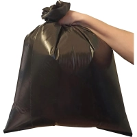 Мешки для мусора ПВД 60л 45мкм 20шт/рул черные 50x70см Luscan