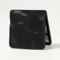 Зеркало складное &laquo;Волна&raquo;, 7&times;7 см, с увеличением х2, чёрное