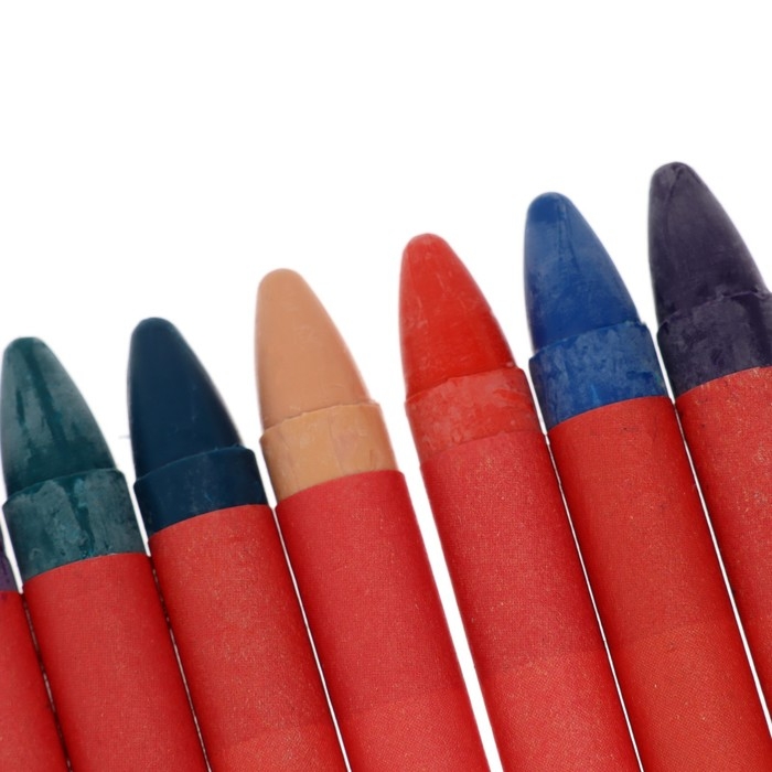 Мелки восковые 24 цвета, Мелки восковые 24 цвета, "Гамма" "Мультики", круглые, европодвес