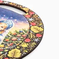 Доска разделочная сувенирная &laquo;Символ года. С Новым Годом!&raquo;, d=25.5 см, дерево, разноцветная