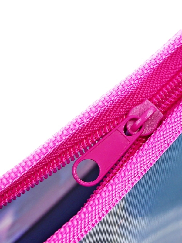 Папка для тетрадей А5, 243x200x80 мм, deVENTE "Beautiful Cat", молния сверху, пластиковая, для девочки