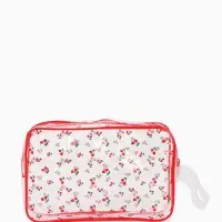 Косметичка ПВХ Вишня 23*6*15, отд на молнии,  прозрачный