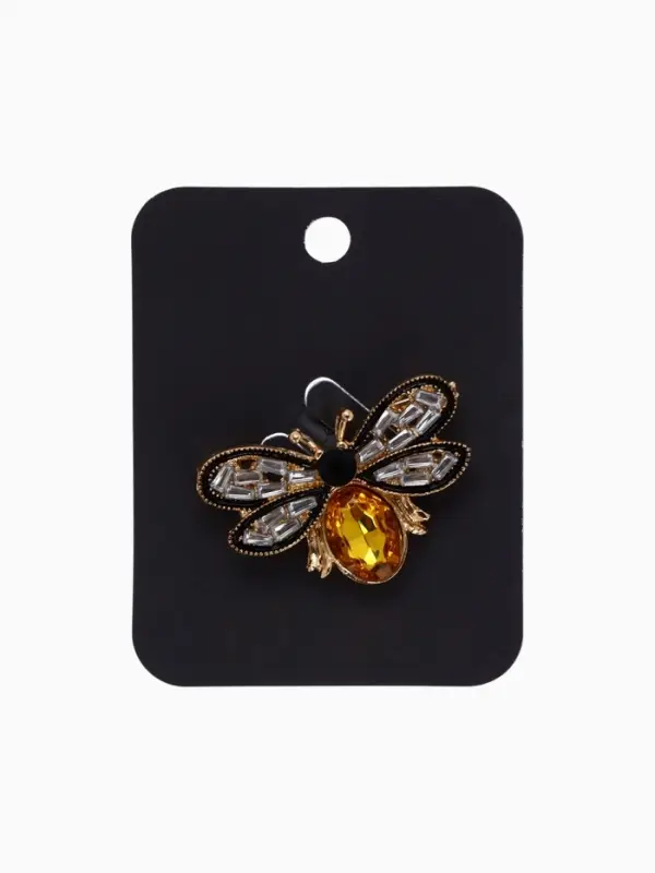 Брошь &laquo;Муха&raquo;, тренд, цветная в золоте