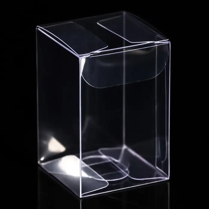 Складная прозрачная коробка из PVC, для упаковки подарков, 4×4×6 см Складная прозрачная коробка из PVC, для упаковки подарков, 4×4×6 см
