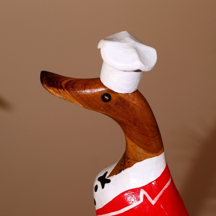 Сувенир Сувенир "Утка-поварёнок " дерево 27 см