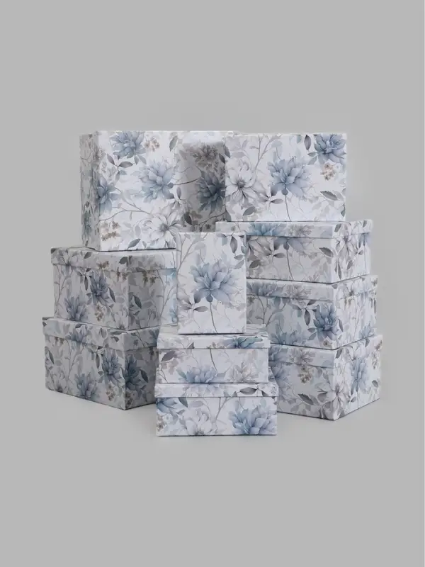 Коробки подарочные, 10 в 1, 37.5&times;29&times;17 - 19&times;13&times;7.5 см