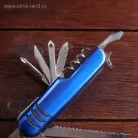 Нож швейцарский &laquo;Спасатель&raquo;, 11 в 1, синий