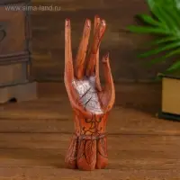 Подставка для колец дерево "Рука роспись" 20 см Подставка для колец дерево "Рука роспись" 20 см