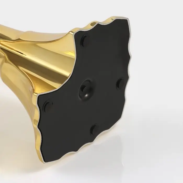 Башня пивная Gold, колба для льда, с подсветкой, 2 л, пластик, батарейки AG3, золотистая