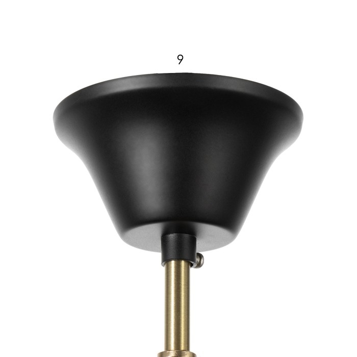 Люстра Люстра "Рикардо" 8хЕ27 40Вт черный 71х71х38-65см BayerLux