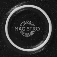 Тарелка Magistro Line, d=20.5 см, фарфор, чёрная