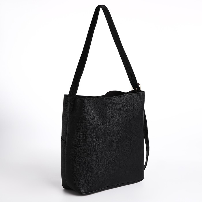 Сумка женская тоут на магните, цвет чёрный Сумка женская тоут на магните, цвет чёрный