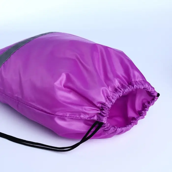 Мешок для обуви на шнурке, «ЗФТС», светоотражающая полоса, цвет сиреневый Мешок для обуви на шнурке, «ЗФТС», светоотражающая полоса, цвет сиреневый