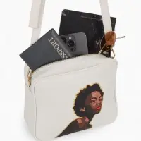 Сумка женская на молнии TEXTURA, 22&times;8&times;17 см, с цветным принтом, белая