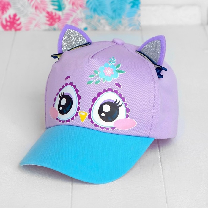 Кепка детская для девочки «Совунья», с заколочками, р-р. 52-54 см, 5-7 лет Кепка детская для девочки «Совунья», с заколочками, р-р. 52-54 см, 5-7 лет