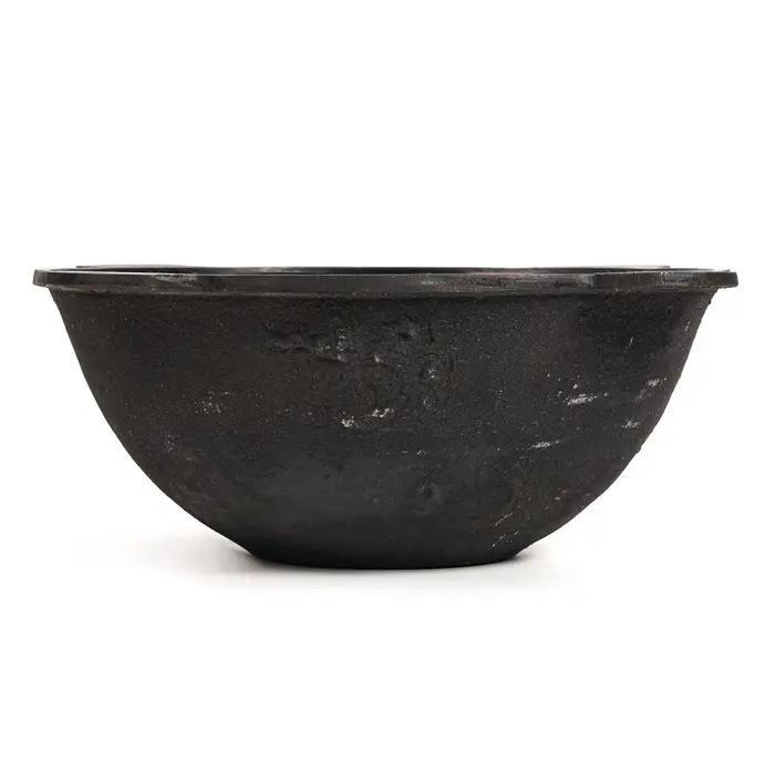 УЦЕНКА Казан чугунный, 6 л, плоское дно, нет крышки