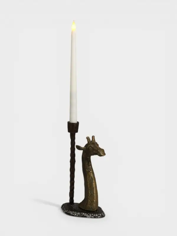 Подсвечник &laquo;Жирафик&raquo;, 14.5&times;9.5&times;24 см, алюминий