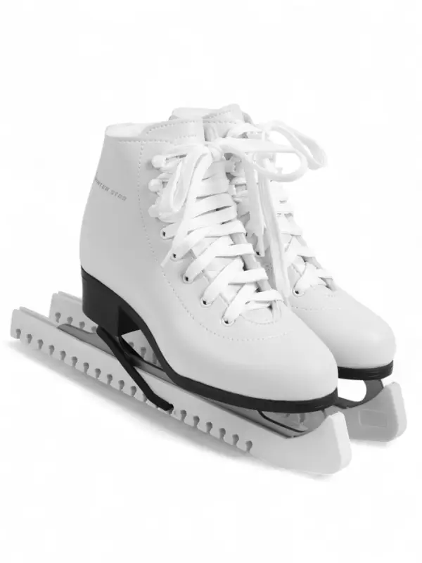 Чехлы для коньков универсальные Winter Star, цвет белый Чехлы для коньков универсальные Winter Star, цвет белый