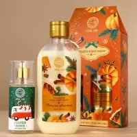 Подарочный набор URAL LAB «Тёплые объятия»: гель для душа 300 мл и мист для тела 88 мл, Новый Год