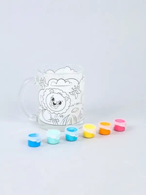 Кружка для росписи "Африка" (краска в наборе)