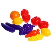 Игровой набор &laquo;Овощи, фрукты&raquo;, 12 штук, МИКС