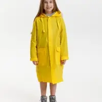 Дождевик детский RainDrop Kids, желтый, 8 лет (рост 118-128)