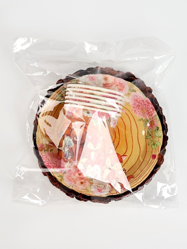 Набор бумажной посуды Набор бумажной посуды "Зверюшки", набор 12 шт.