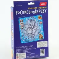Ёлочная игрушка под роспись &laquo;Зимине напевы&raquo;, 4 основы, краска, кисть