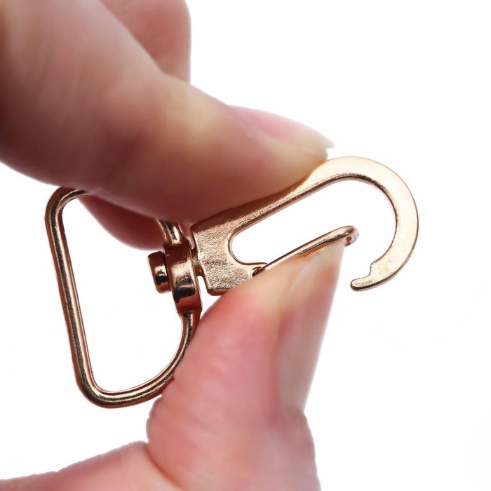 Карабин металлический, 36 × 24 мм / 20 × 2 мм, 5 шт, цвет золотой Карабин металлический, 36 × 24 мм / 20 × 2 мм, 5 шт, цвет золотой