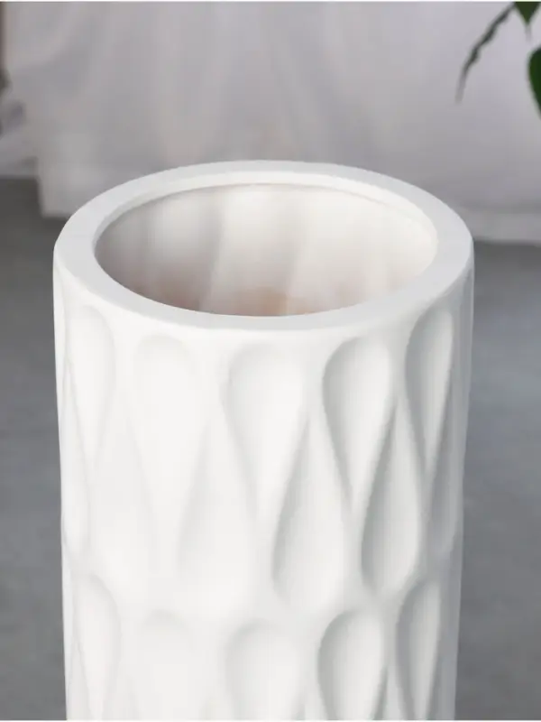 Ваза напольная &laquo;Бруно&raquo;, 58&times;15 см, керамика, белая