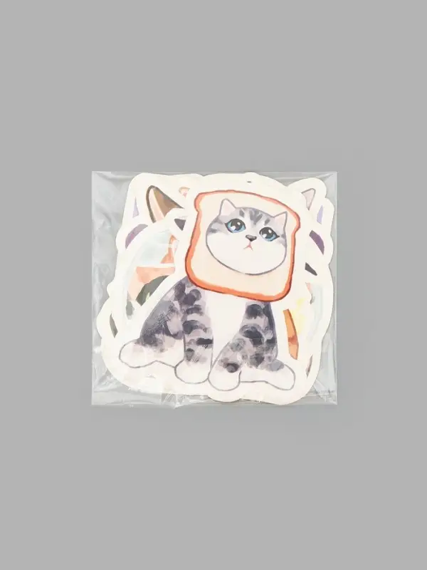 Стикеры &laquo;Котики&raquo;, набор 10 шт., 7&times;7 см