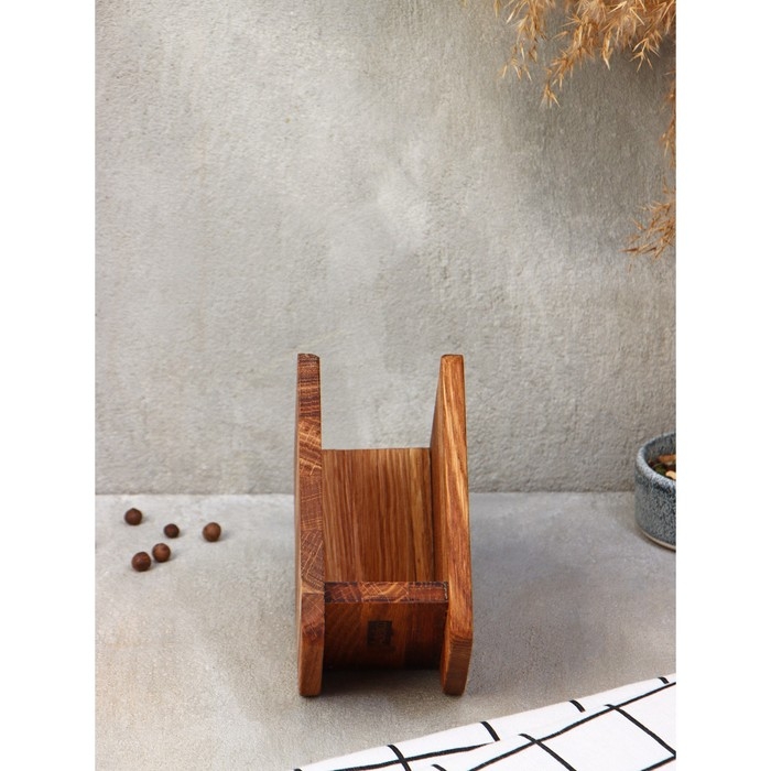 Салфетница вертикальная Adelica, 14×7 см, дуб Салфетница вертикальная Adelica, 14×7 см, дуб