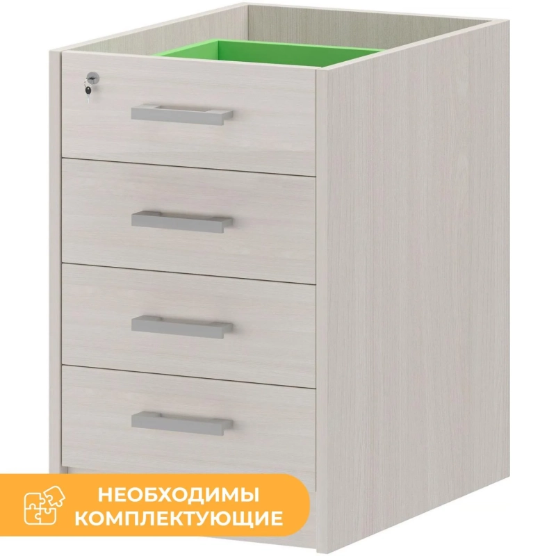 Тумба PT Арго АТ2-07 Каркас тумбы приставной ясень шимо