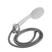 Смеситель для ванны ZEIN Z3415, картридж 35 мм, с душевым набором, цинк, белый/хром