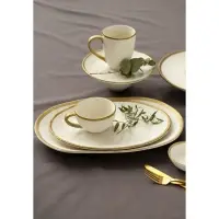 Блюдо сервировочное Magistro Poursephona, 37&times;24 см, фарфор, бежевое