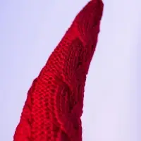 Фигура текстиль &laquo;Гном в красном&raquo; 55 см, 1 LED, от батареек AG13&times;3, свечение тёплое белое