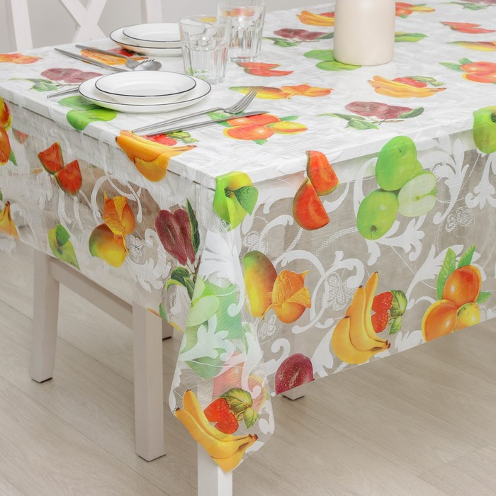 Клеёнка на стол Доляна «Сочность», ширина 137 см, рулон 30 метров, толщина 0,07 мм Клеёнка на стол Доляна «Сочность», ширина 137 см, рулон 30 метров, толщина 0,07 мм