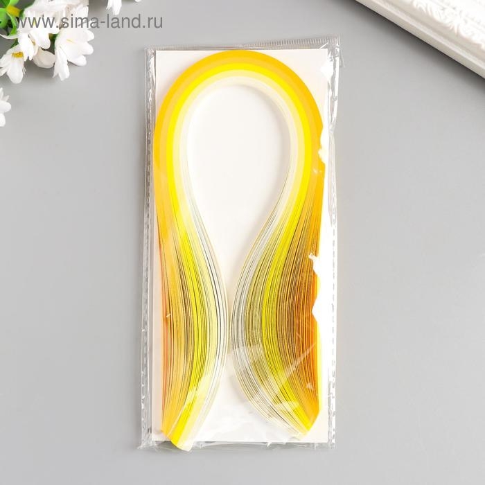 Полоски для квиллинга 100 полосок плотность 120 гр Полоски для квиллинга 100 полосок плотность 120 гр "Жёлтый градиент" ш. 0,5 см дл. 39 см